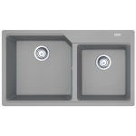 Franke UBG620-86 Urban 花崗岩 檯面 雙昇盆 (岩灰色)